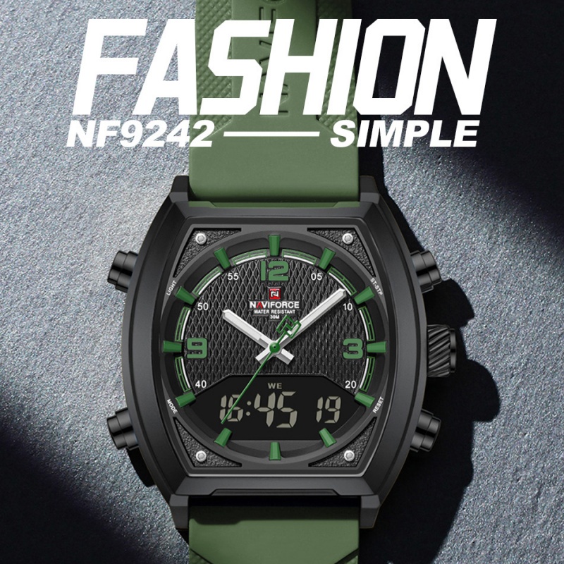 NAVIFORCE Men Dual Display Wat - đánh giá và giá Watch Display Box