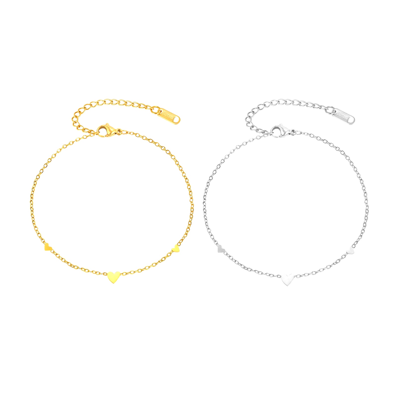 Stainless Steel Heart Anklets  - đánh giá và giá Jc Jewelry & Watches Photos