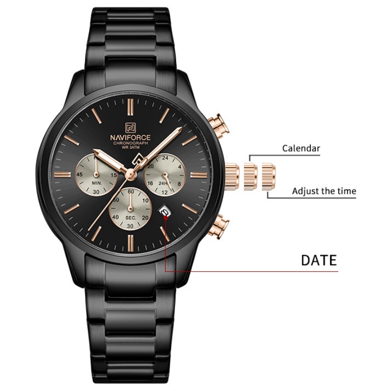 NAVIFORCE Men Quartz Chronogra - đánh giá và giá Watch Display Box