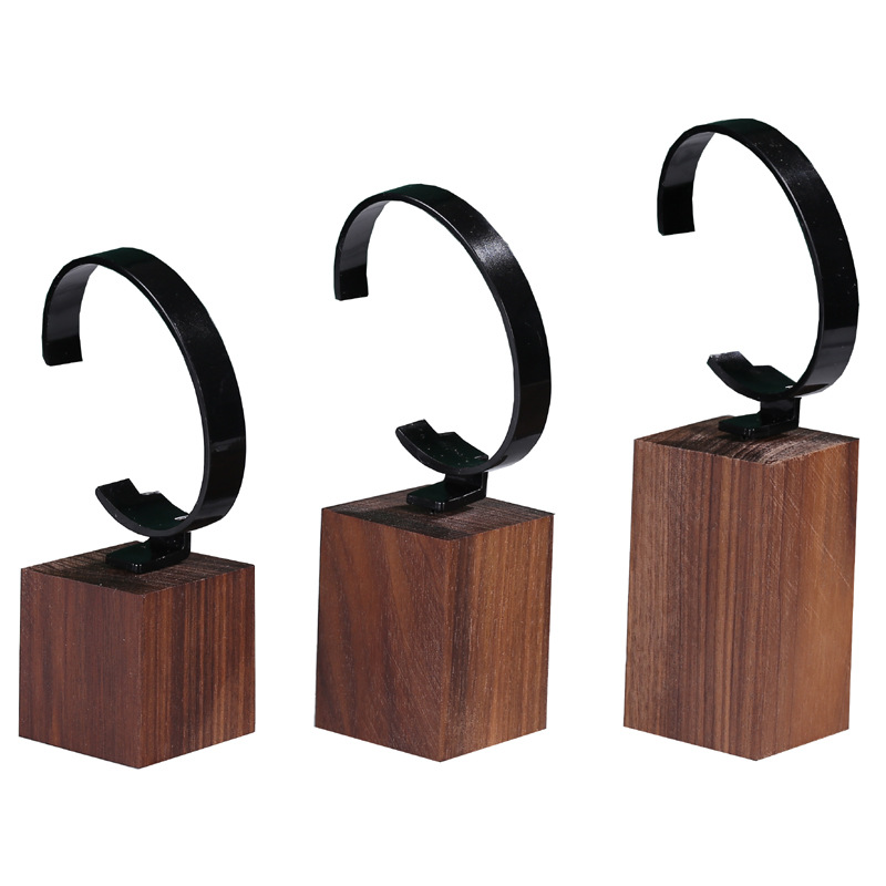 New Wooden C Shaped Watch Disp - đánh giá và giá Jewelry And Watches Inc