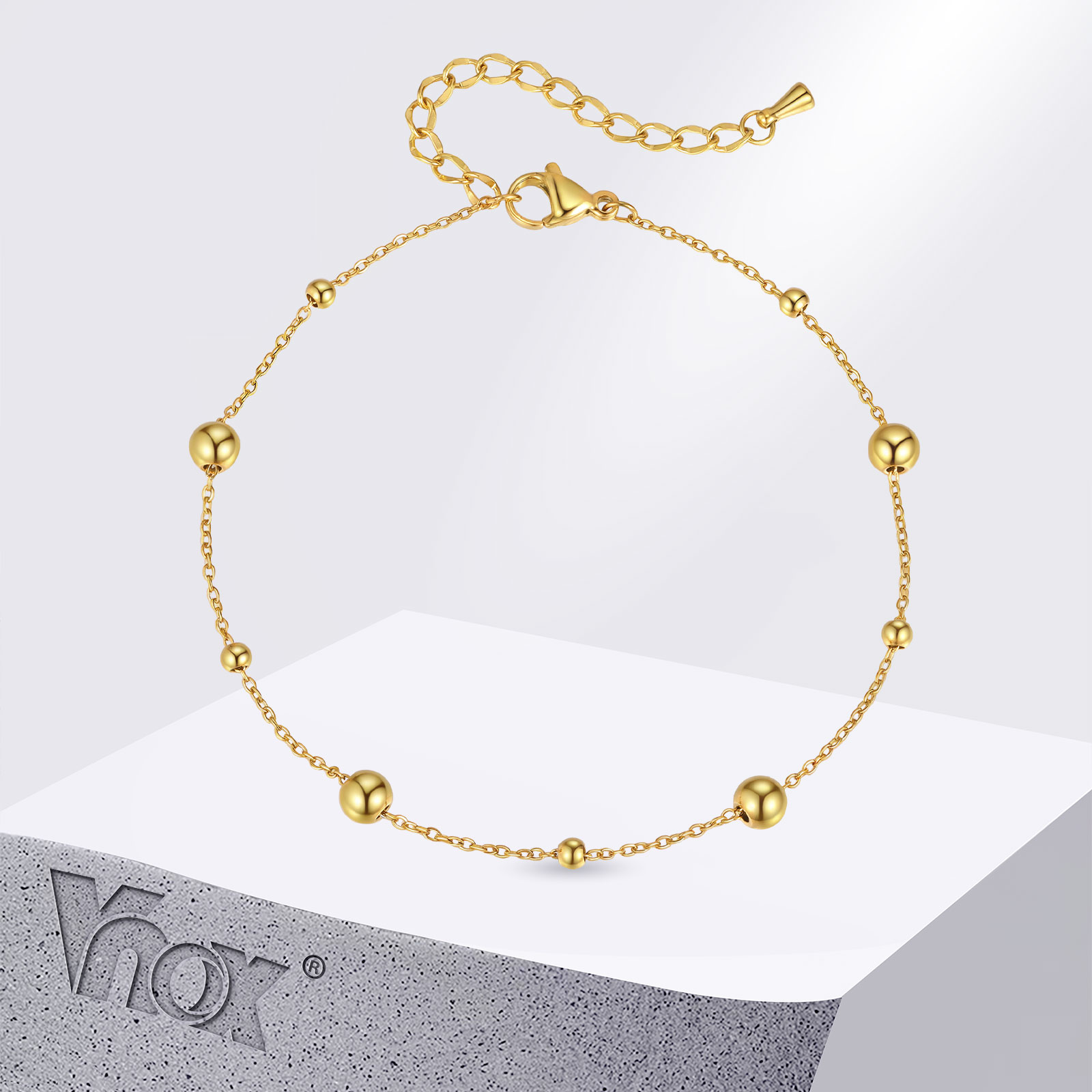 Vnox Stainless Steel Small Bea - đánh giá và giá Jc Jewelry & Watches Photos