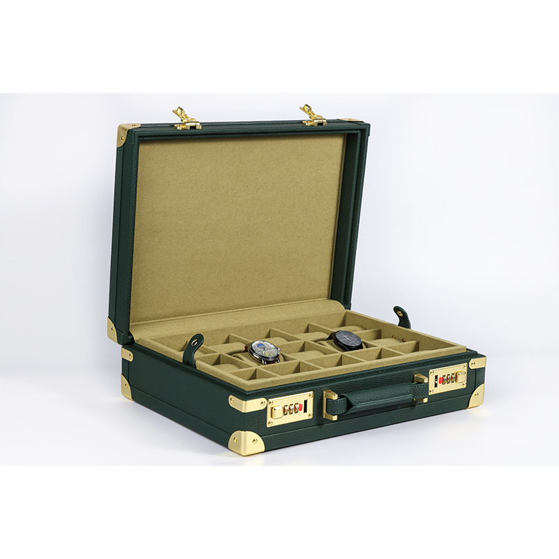 OEM ODM Luxury 15 Slots Green  - đánh giá và giá Watch Display Box