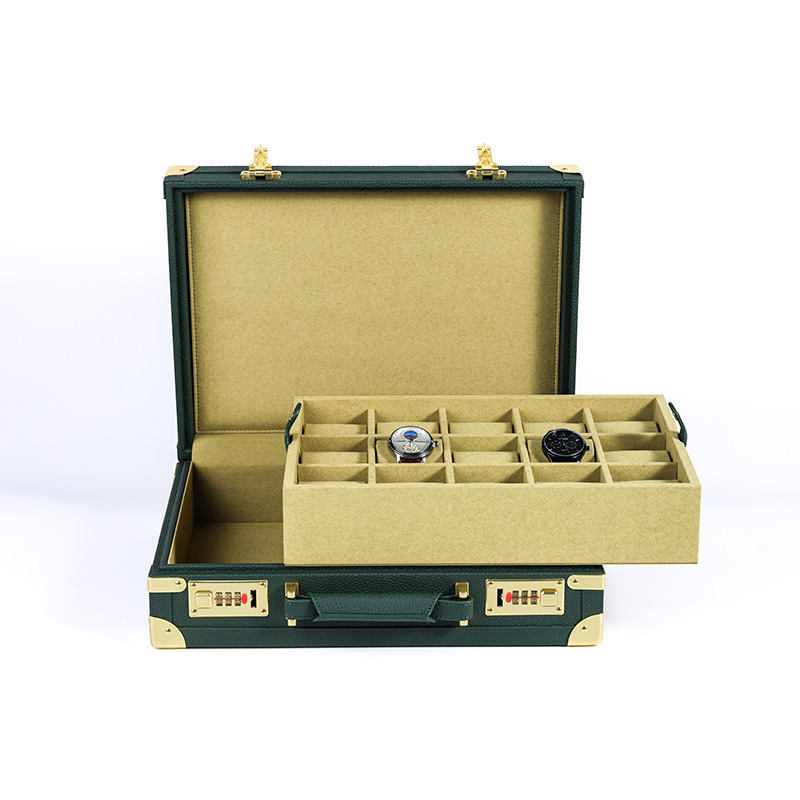 OEM ODM Luxury 15 Slots Green  - đánh giá và giá Watch Display Box