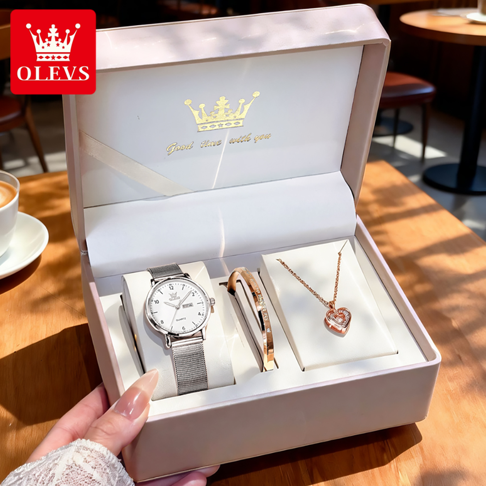 OLEVS 2996 Women Watches Origi - đánh giá và giá Watch Display Box