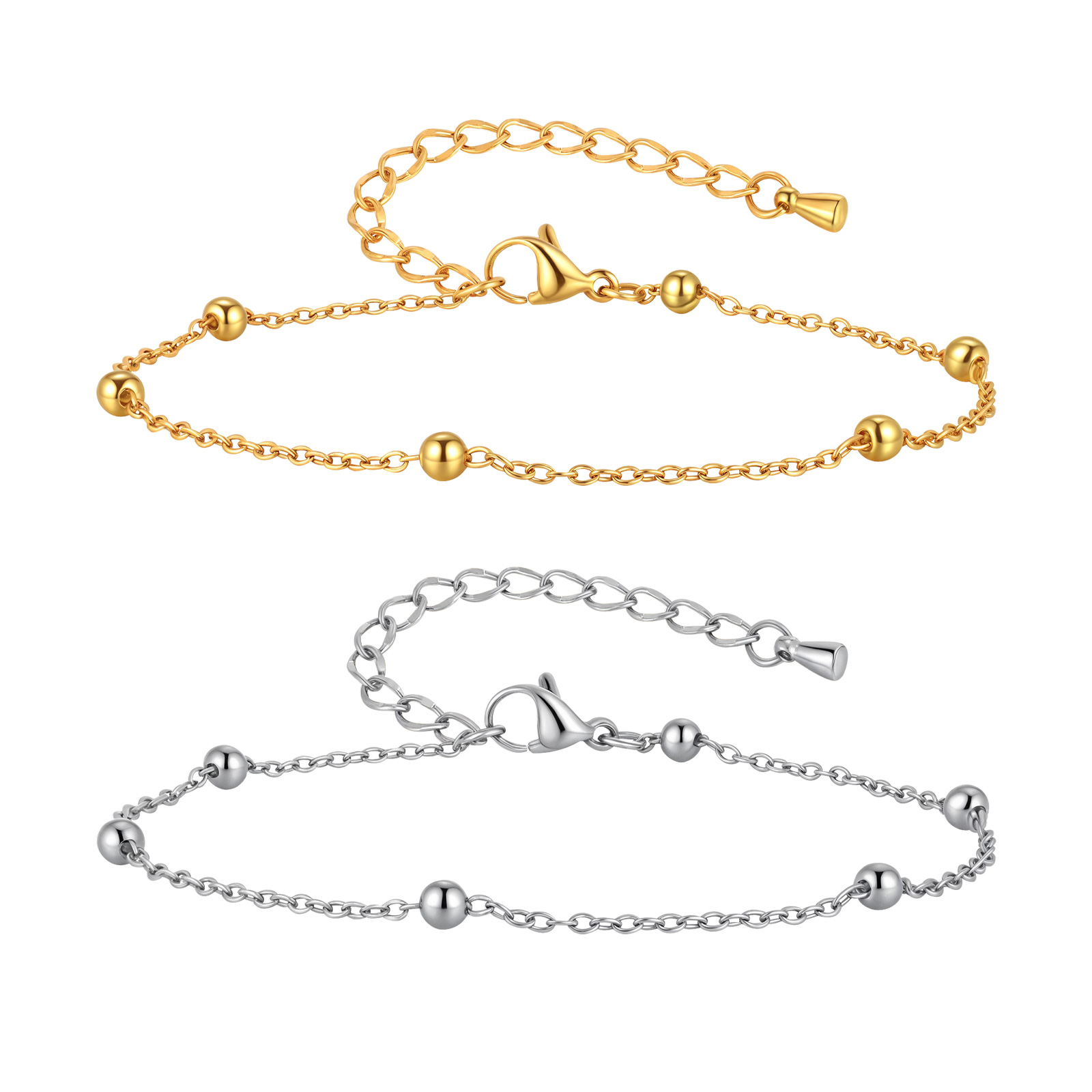 Stainless Steel Beaded Chain A - đánh giá và giá Jc Jewelry & Watches Photos