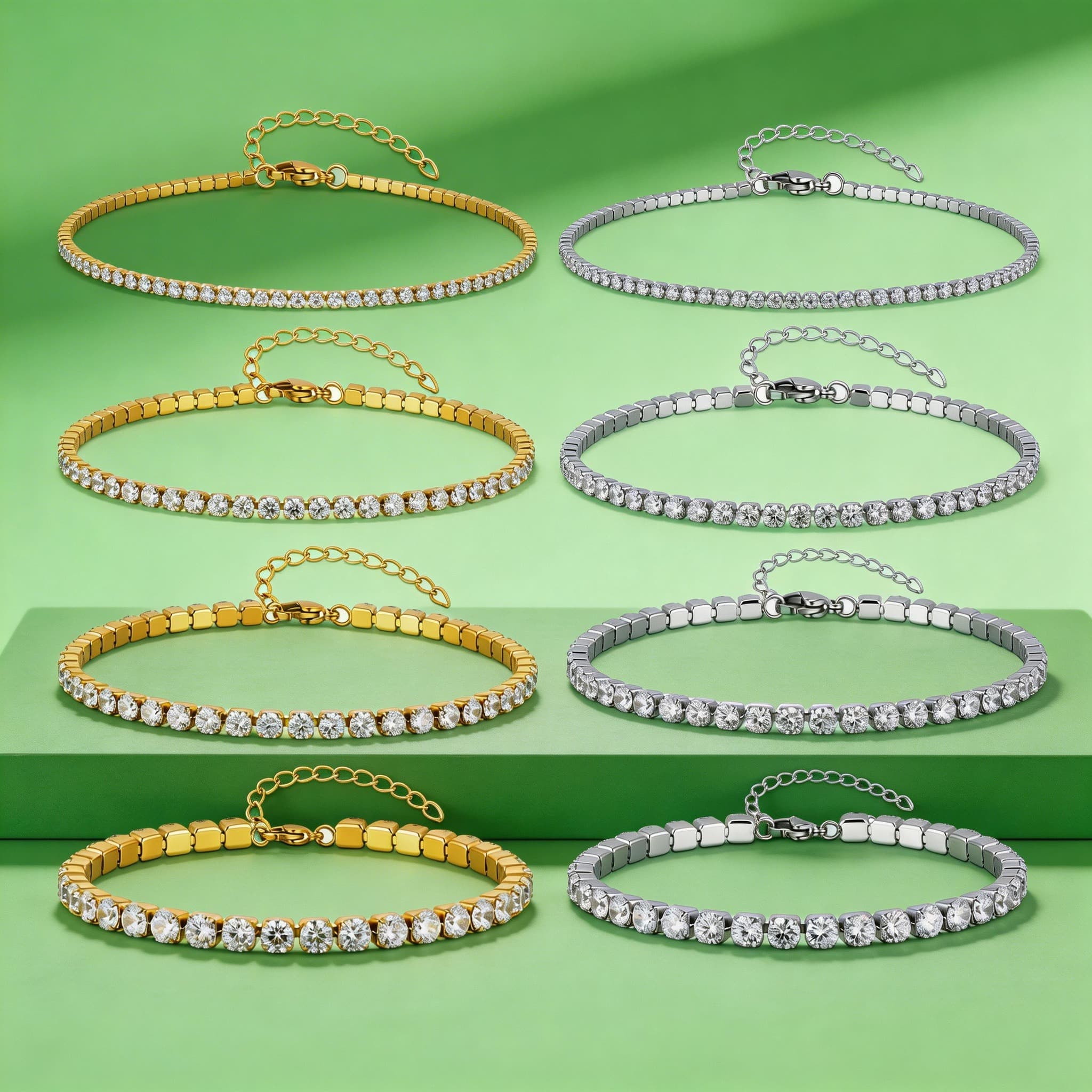 2/3/4/5MM Luxury Zircon Tennis - đánh giá và giá Jc Jewelry & Watches Photos